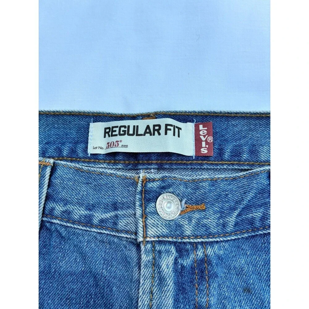 Levi's 505 Regular Fit Jeans, Tag Size 38 x 30 Actual Sz 37